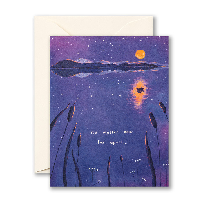 Love Muchly Greeting Card - Missing You - "No Matter How Far Apart..." - Mellow Monkey