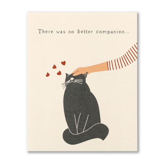 Love Muchly Greeting Card - Pet Sympathy - There Was No Better Companion... - Mellow Monkey
