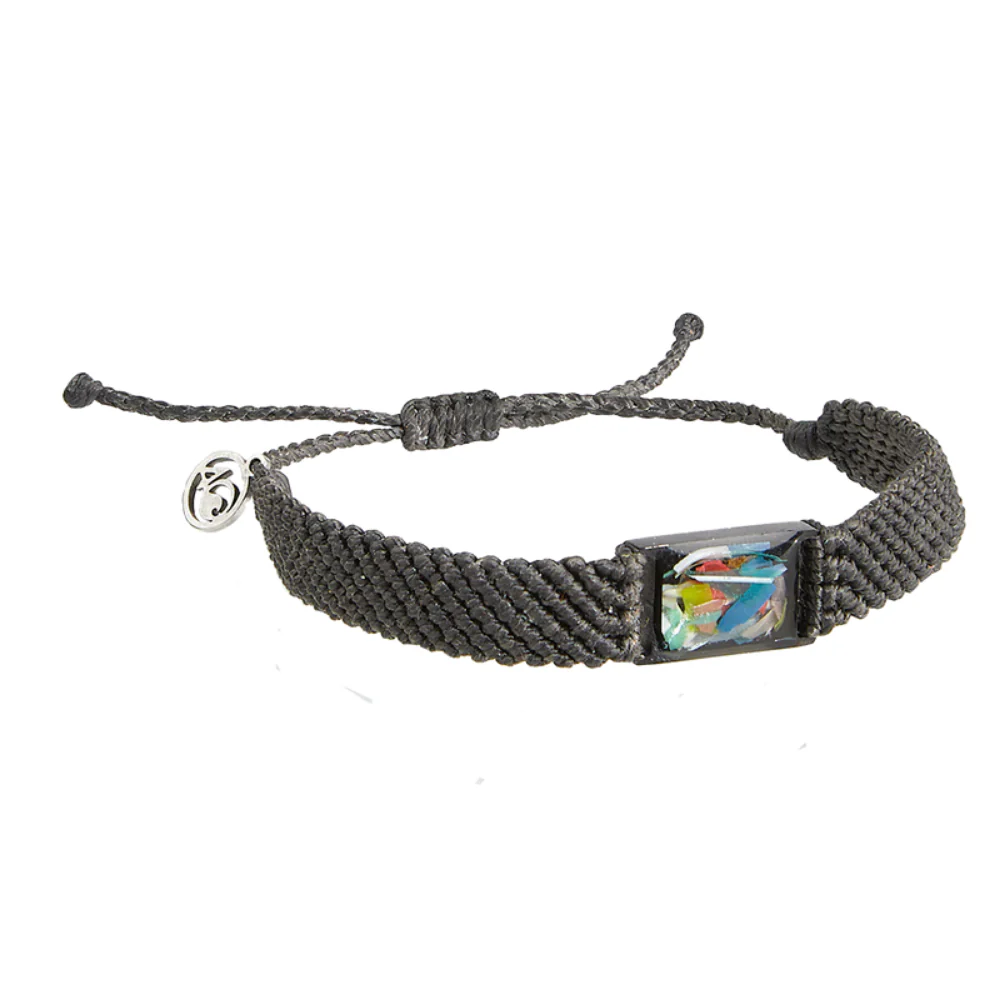 4Ocean Unisex Last Straw Braided Bracelet - Black - Mellow Monkey