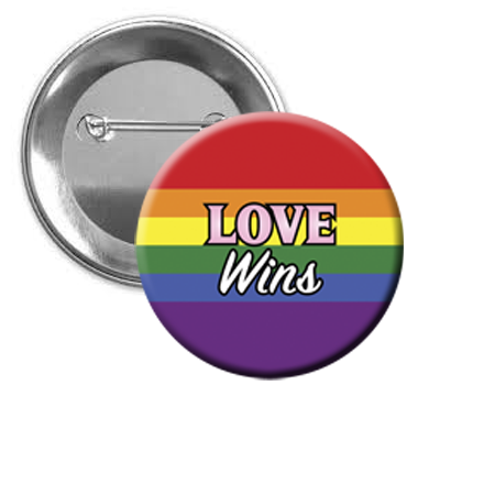 Pride - Pin Back Button - 1-1/4-in - Mellow Monkey