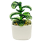 Fiddle Leaf - Milano Art Glass Plant - 3-3/4-in - Mellow Monkey