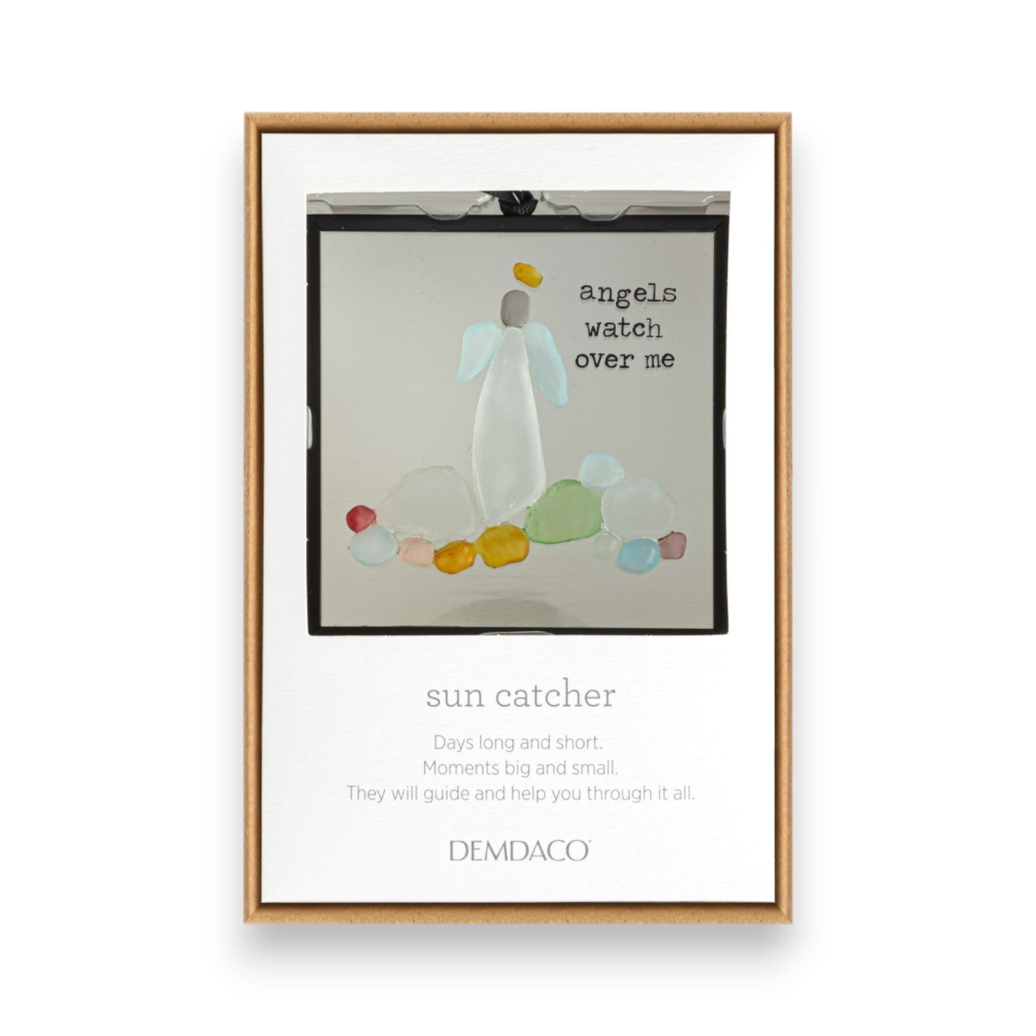 Angels Watch Over Me - Sharon Nowlan Suncatcher - 3 x 3 in - Mellow Monkey