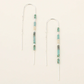 Chromacolor Miyuki Thread Earring - Turquoise Multi/Silver - Mellow Monkey