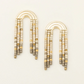 Chromacolor Miyuki Rainbow Fringe Earring - Pewter Multi/Gold - Mellow Monkey