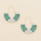 Chromacolor Miyuki U-Hoop Earring - Speckled Turquoise/Silver - Mellow Monkey