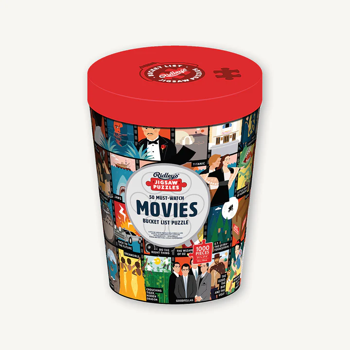 50 Must-Watch Movies - 1000-Piece Puzzle - Mellow Monkey