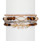 Tiger Eye with Moonstone Marquis Stack Bracelets - Mellow Monkey