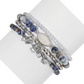 Denim Sodalite with Moonstone Marquis Stack Bracelets - Mellow Monkey