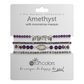 Amethyst with Moonstone Marquis Stack Bracelets - Mellow Monkey
