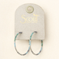 Chromacolor Miyuki  Hoops - Turquoise Multi/Silver - Mellow Monkey