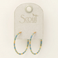 Chromacolor Miyuki  Hoops - Turquoise Mint/Gold - Mellow Monkey