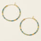 Chromacolor Miyuki  Hoops - Turquoise Mint/Gold - Mellow Monkey