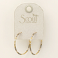 Chromacolor Miyuki  Hoops - Pewter Multi/Gold - Mellow Monkey