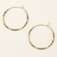 Chromacolor Miyuki  Hoops - Pewter Multi/Gold - Mellow Monkey