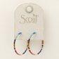 Chromacolor Miyuki  Hoops - Dark Multi/Silver - Mellow Monkey