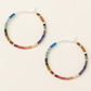 Chromacolor Miyuki  Hoops - Dark Multi/Silver - Mellow Monkey