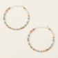 Chromacolor Miyuki  Hoops - Desert Blue Multi/Silver - Mellow Monkey