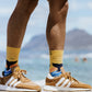 Makin' Waves - Natural Bamboo Knit Socks - Mellow Monkey