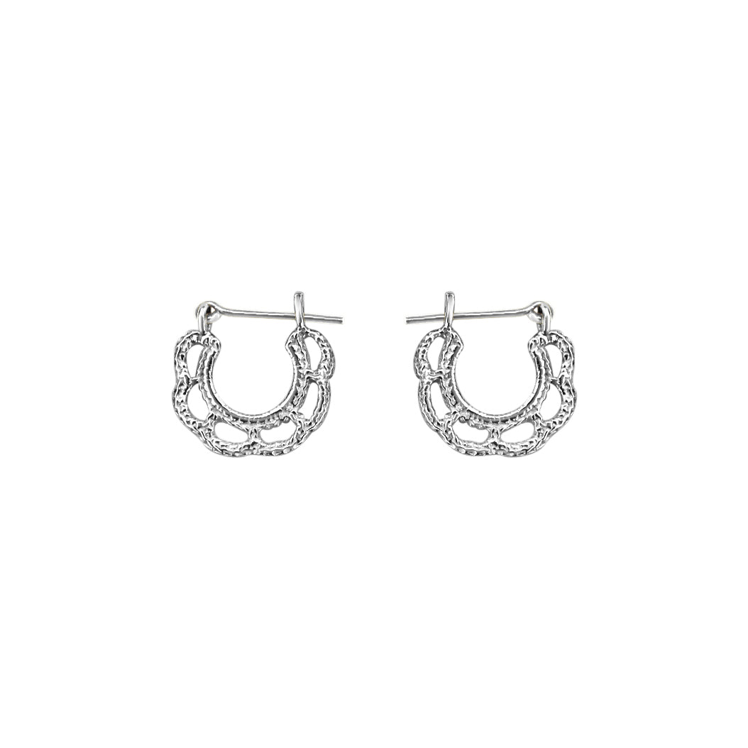Mary Hoop Earrings - Sterling Silver - Mellow Monkey