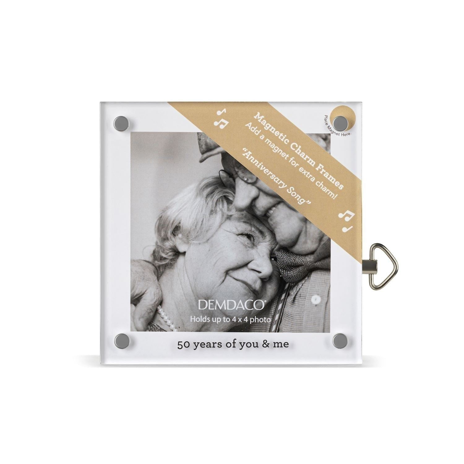 50 Years Acrylic Musical Frame - 4-in - Mellow Monkey