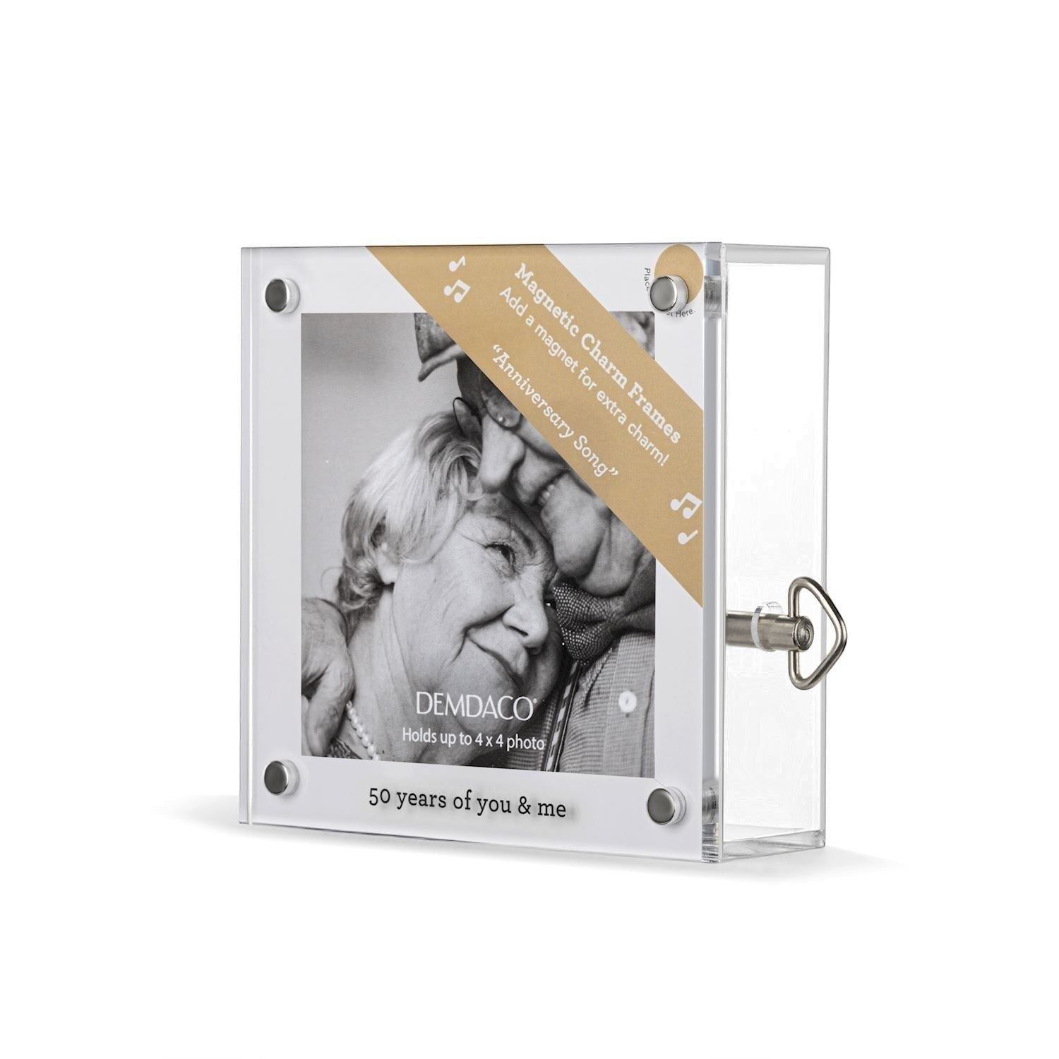 50 Years Acrylic Musical Frame - 4-in - Mellow Monkey