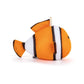 Orange Clown Fish Bathtime Plush - 6-in - Mellow Monkey Side View.