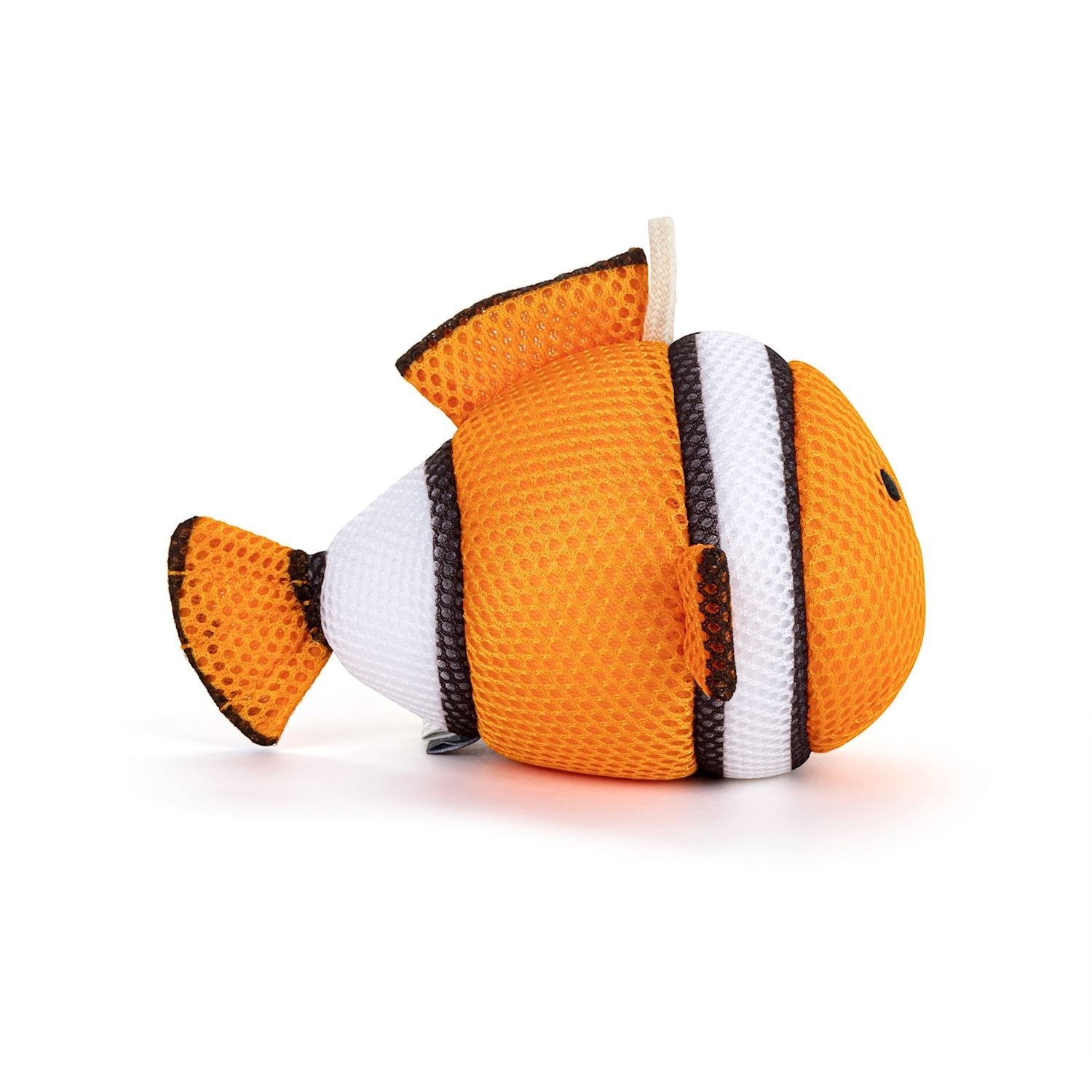 Orange Clown Fish Bathtime Plush - 6-in - Mellow Monkey Side View.