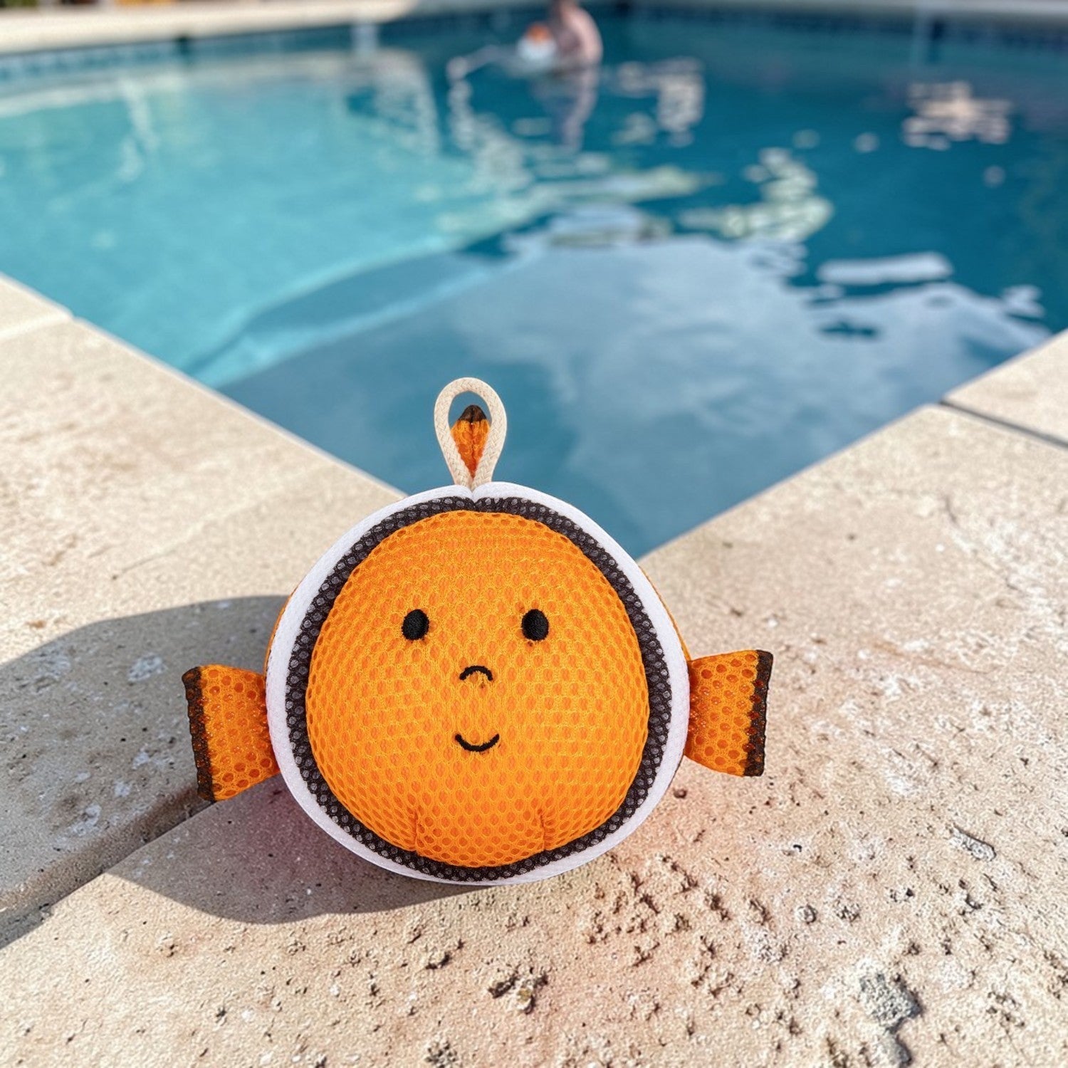 Orange Clown Fish Bathtime Plush - 6-in - Mellow Monkey