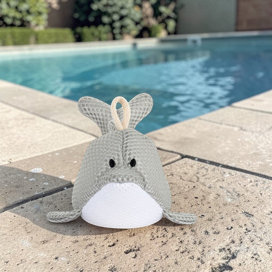 Gray Dolphin Bathtime Plush - 6-in - Mellow Monkey