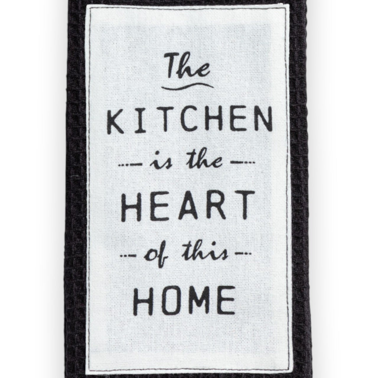 Mellow Monkey black kitchen boa with floral print and
