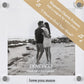 Mellow Monkey Love You More acrylic musical photo frame with a couple kissing on a beach. Plays "I Want to Hold Your Hand".