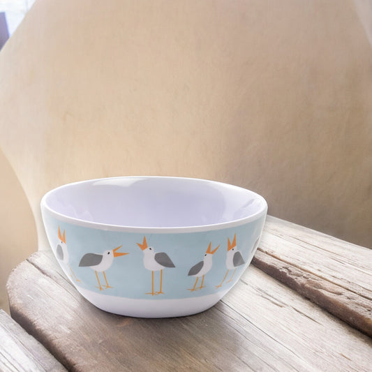 Seagulls Melamine Small Serving Sauce Bowl - 4-3/4-in - Mellow Monkey