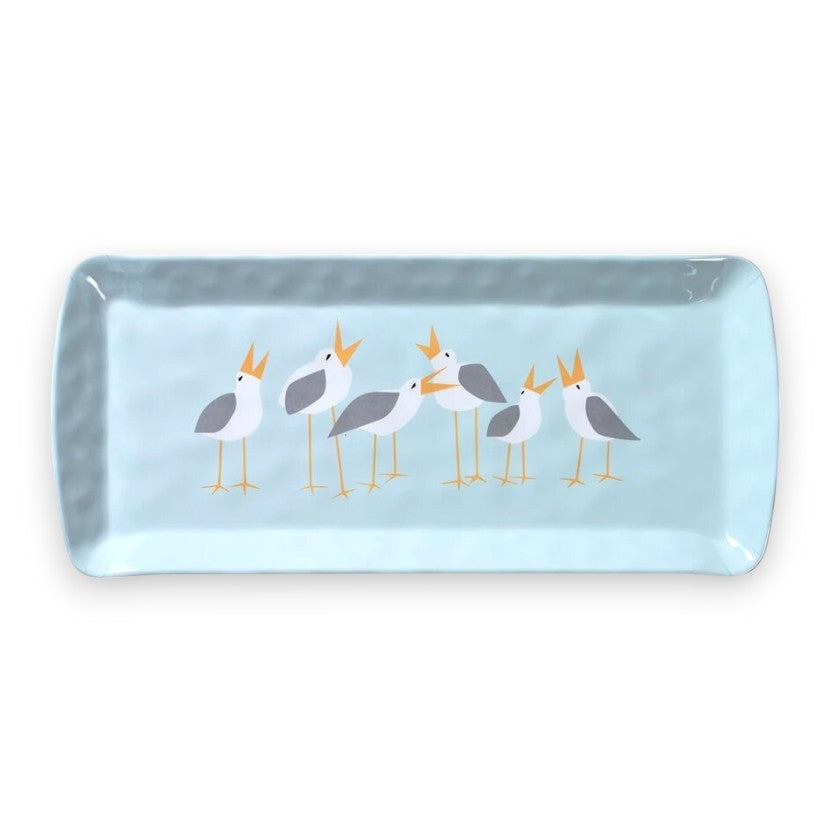 Seagulls Melamine Loaf Tray - 15-in - Mellow Monkey