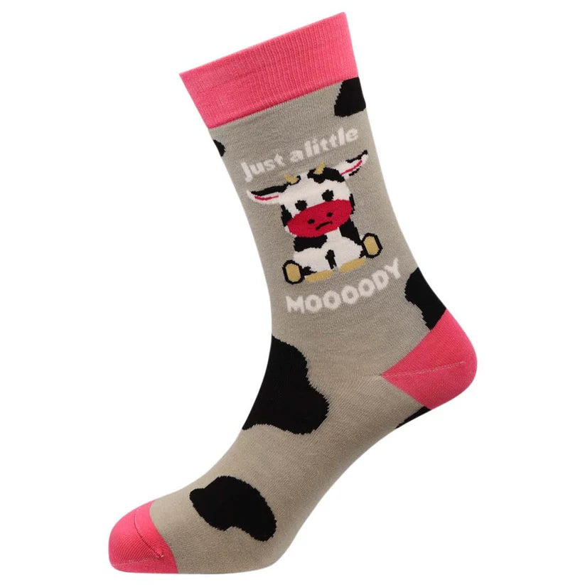 Moody - Natural Bamboo Knit Socks - Mellow Monkey