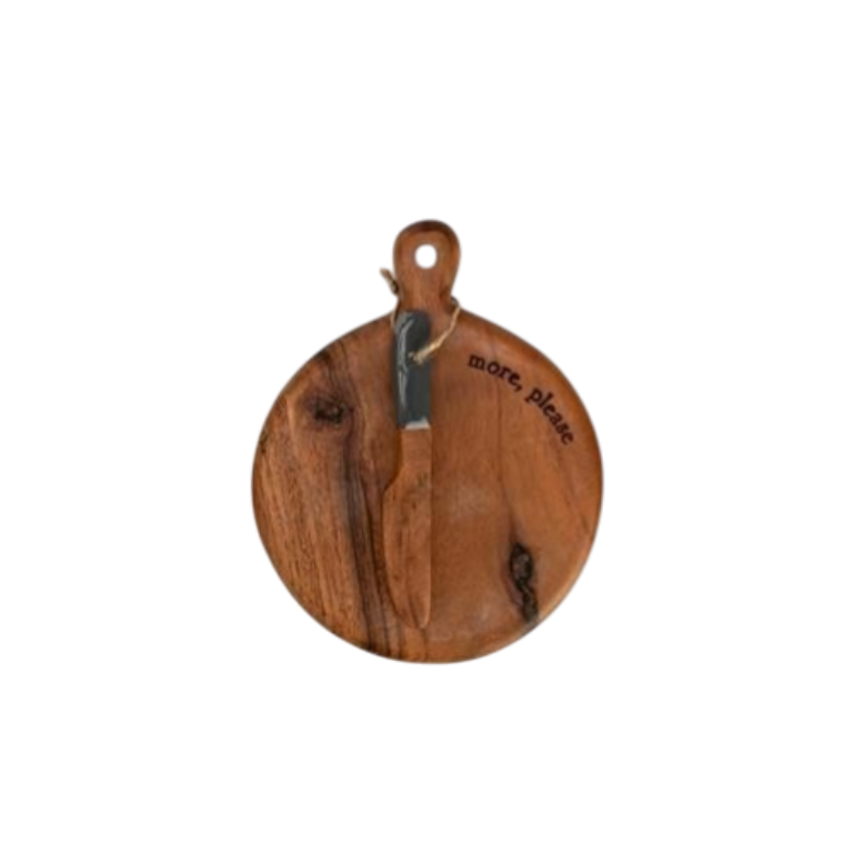 Mini Wood Serving Board - 5-in - Mellow Monkey