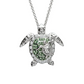 Mother & Baby Turtle Necklace With Crystals - Mellow Monkey