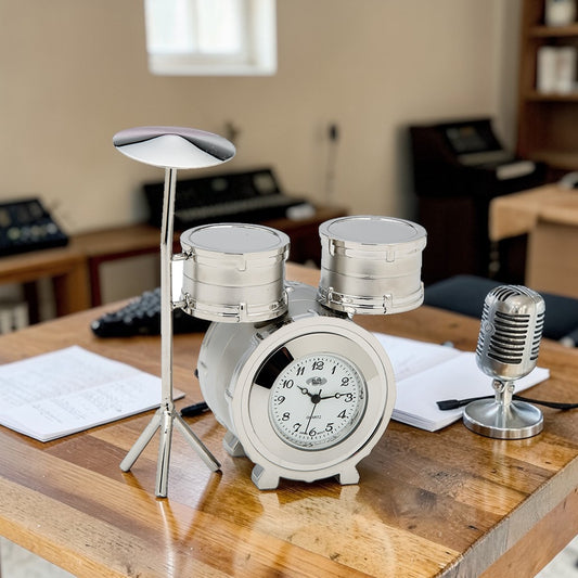 Drum Set Desk Clock - Mellow Monkey