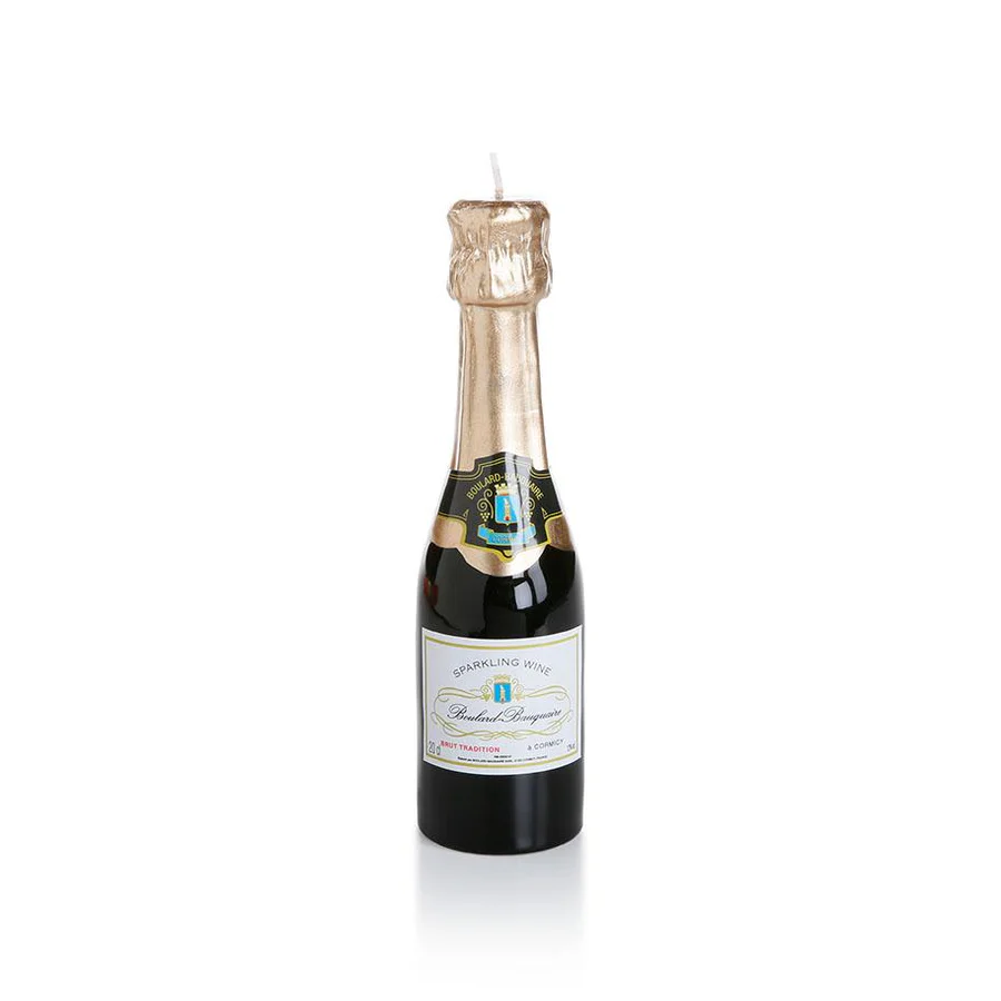 Mini Champagne Bottle Candle - Mellow Monkey