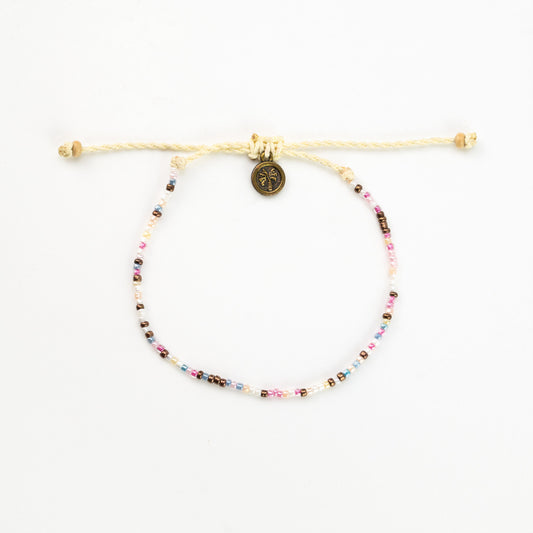 Nusa Dainty Beaded Bracelet - Pink - Mellow Monkey
