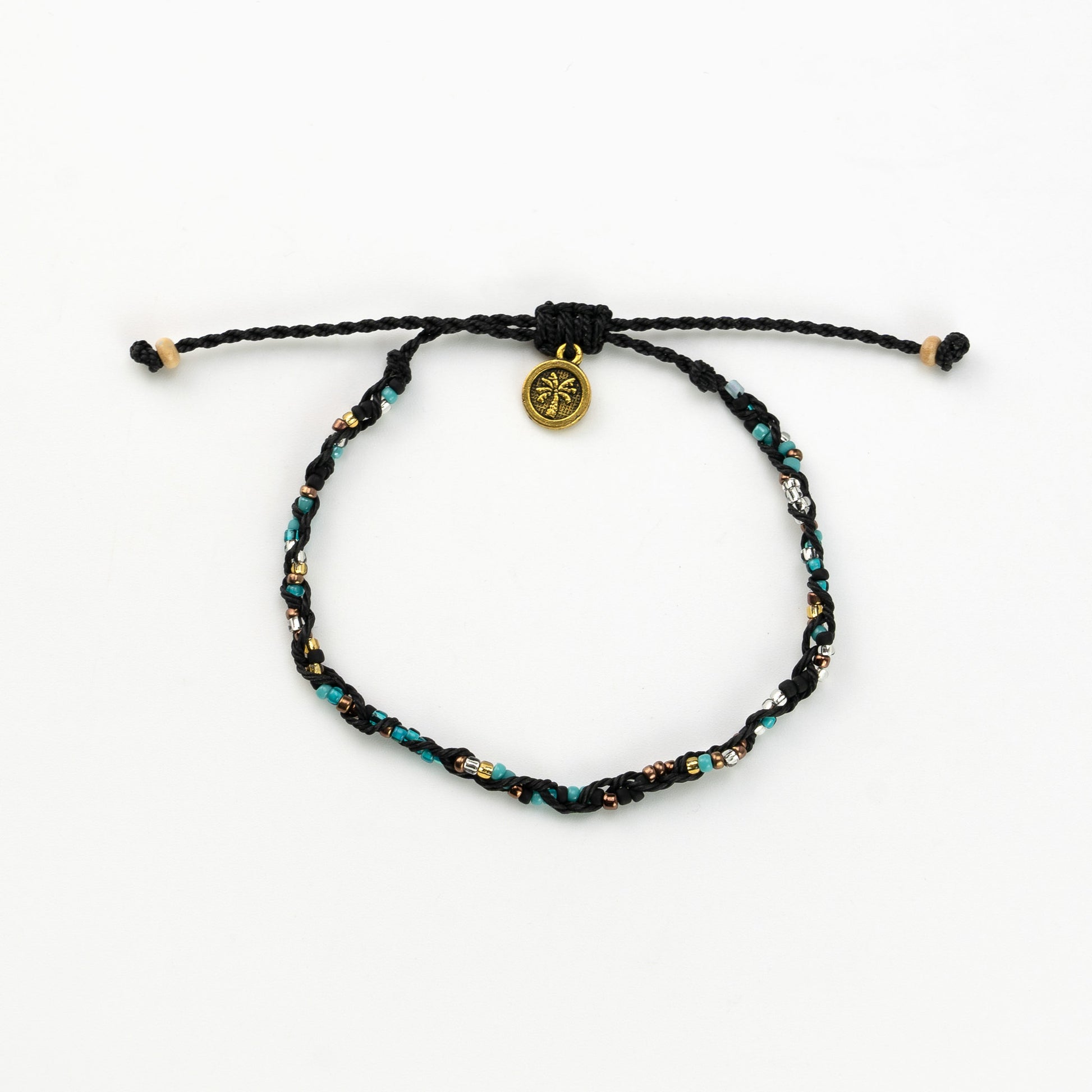 Railay Beach Beaded Bracelet - Black - Mellow Monkey