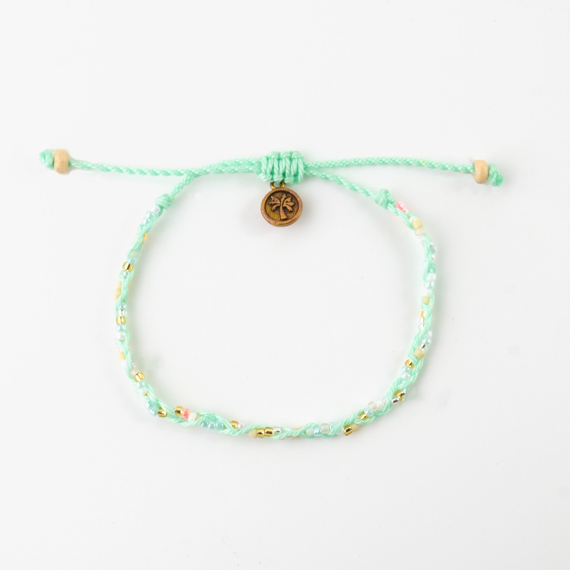 Railay Beach Beaded Bracelet - Mint Green - Mellow Monkey