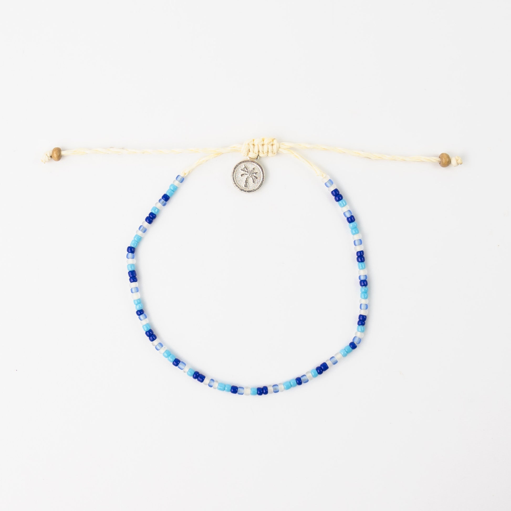 Nusa Dainty Beaded Bracelet - Blue Tones - Mellow Monkey