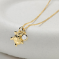 14kt Gold Lab Diamond Turtle Necklace - Deep Blue by Ocean Jewelry - Mellow Monkey