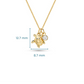 14kt Gold Lab Diamond Turtle Necklace - Deep Blue by Ocean Jewelry - Mellow Monkey