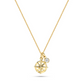 14kt Gold Lab Diamond Ships Wheel Necklace - Deep Blue by Ocean Jewelry - Mellow Monkey