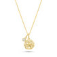 14kt Gold Lab Diamond Sand Dollar Necklace - Deep Blue by Ocean Jewelry - Mellow Monkey