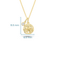 14kt Gold Lab Diamond Sand Dollar Necklace - Deep Blue by Ocean Jewelry - Mellow Monkey