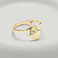 14kt Gold Lab Diamond Compass Ring - Deep Blue by Ocean Jewelry - Mellow Monkey