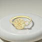 14kt Gold Lab Diamond Sand Dollar Ring - Deep Blue by Ocean Jewelry - Mellow Monkey