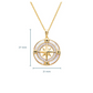 14kt Gold Vermeil Compass Necklace - Mellow Monkey
